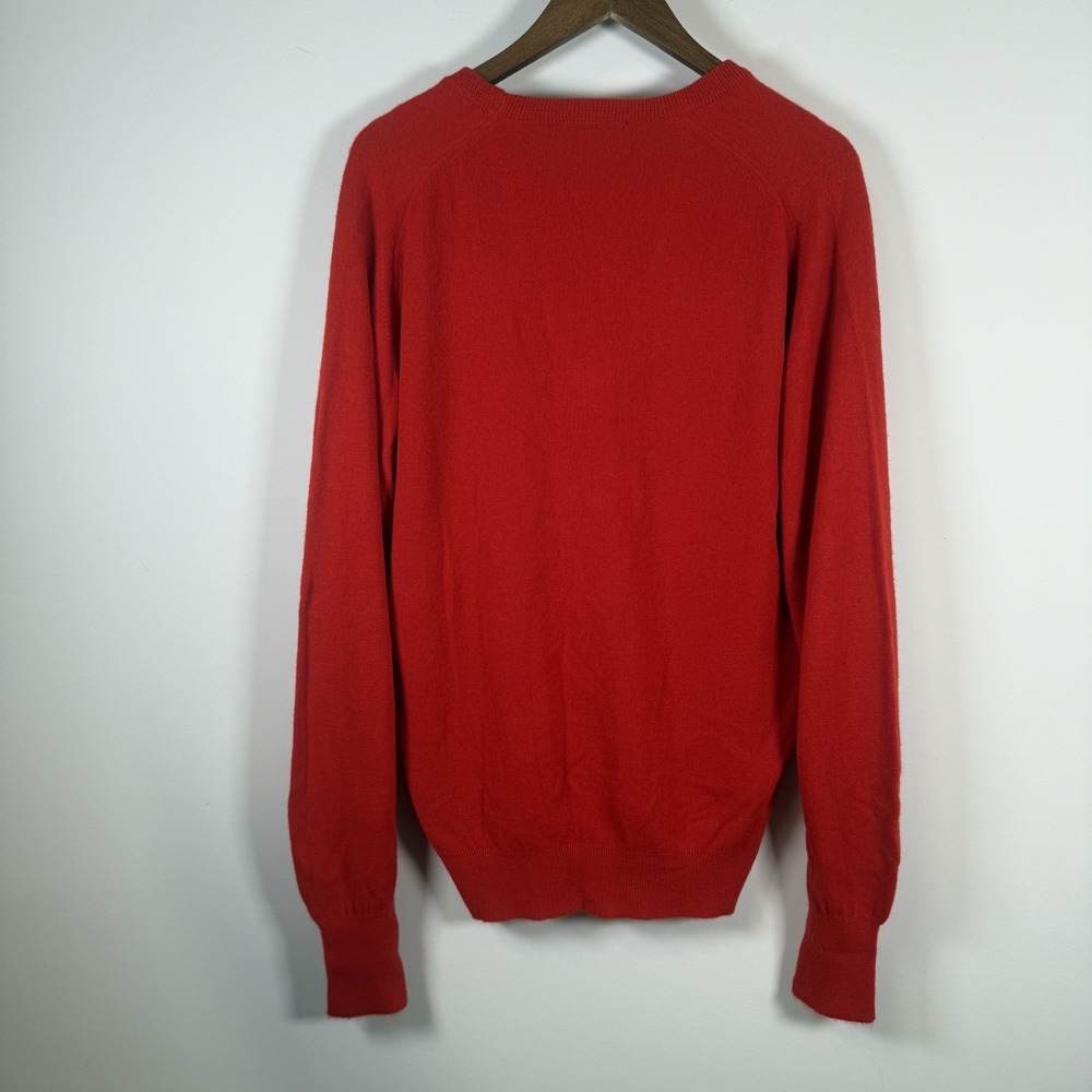 Rutgers Athletics V-Neck Sweater‎ Knit Red College Logo Size XL Etonic - Picture 6 of 6